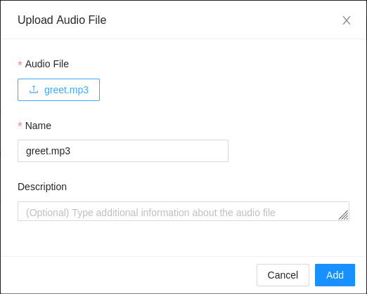 audio uploader